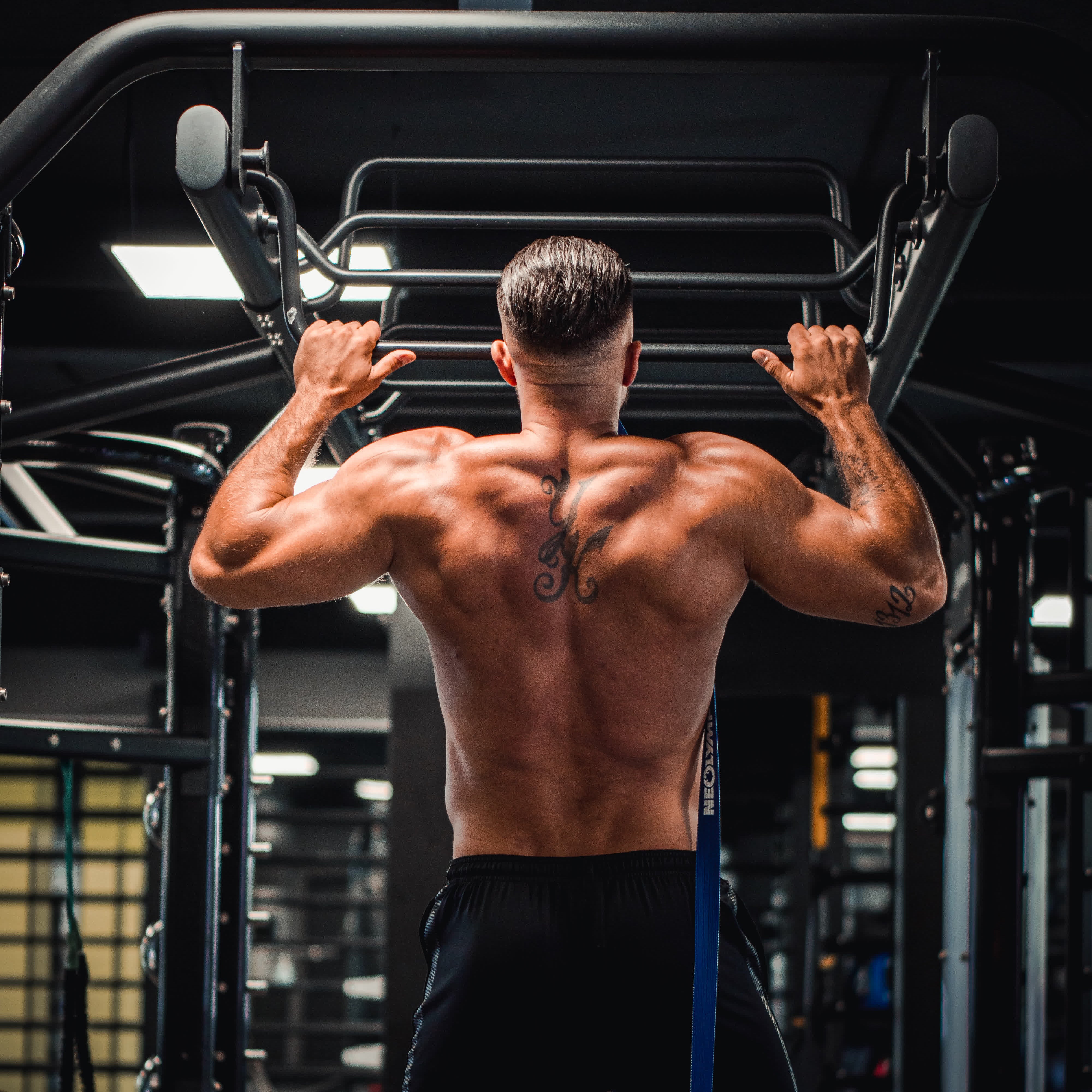 Erstes Training mit der Klimmzugstange