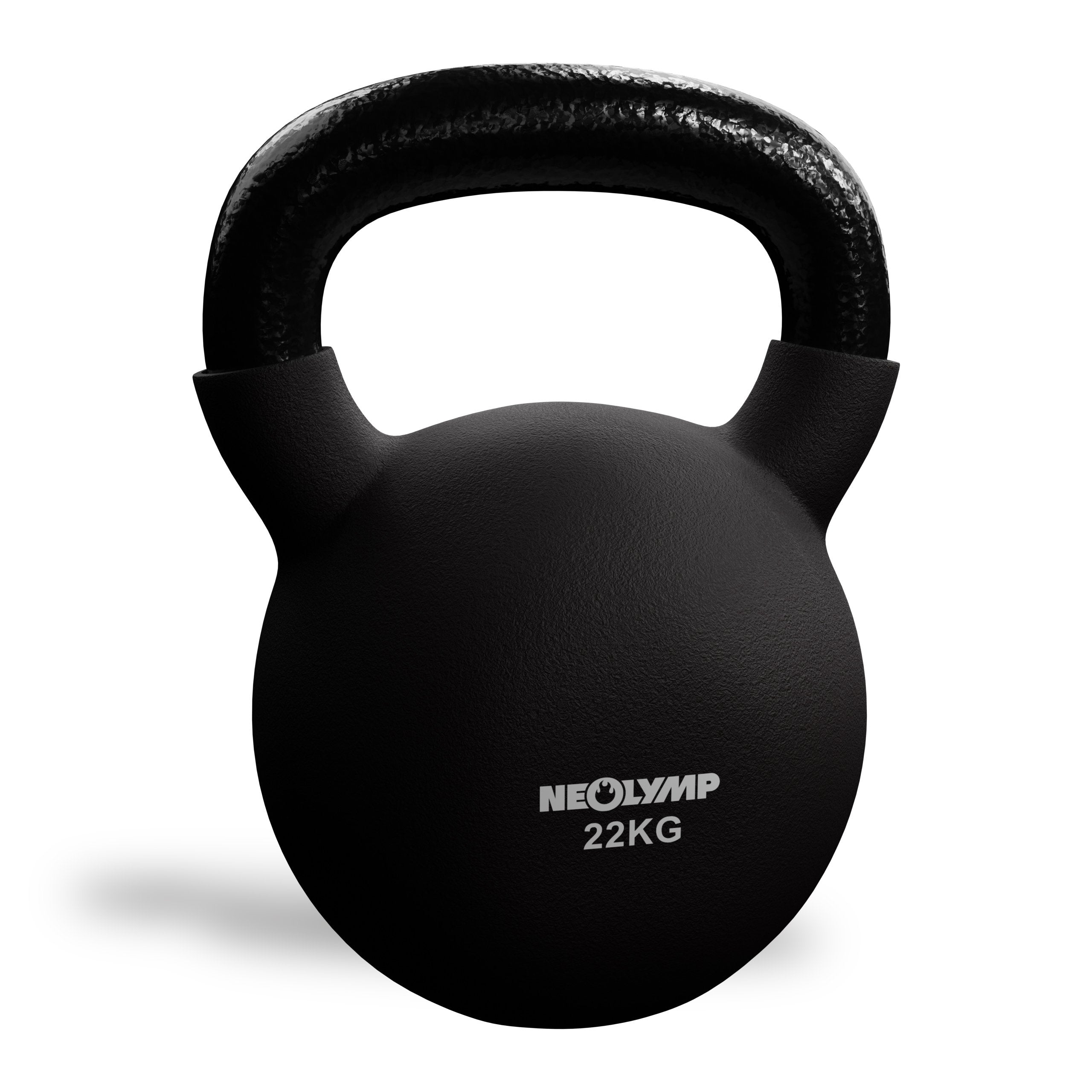 Schwarze Neolymp Kettlebell mit einem Gewicht von 22 kg